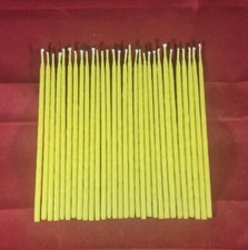 30 x 100% PURE beeswax HAND DIPPED TAPER CANDLES ECO-FRIENDLY size: 15cm x 0.5cm