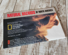 1998 National Geographic Natural Hazards North America Map Cartograph