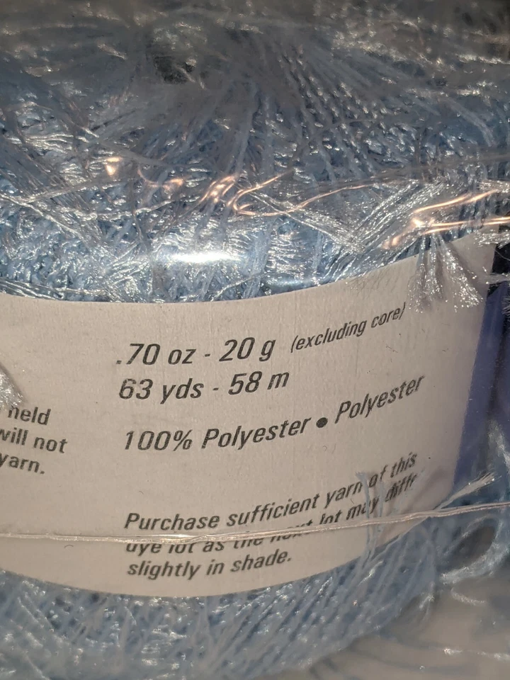 Lote de (10) Hilos Berroco PLUME FX Baby Blue Francia 20g - 63yds. Cada #6740 *NUEVO* Foto 4 de 4