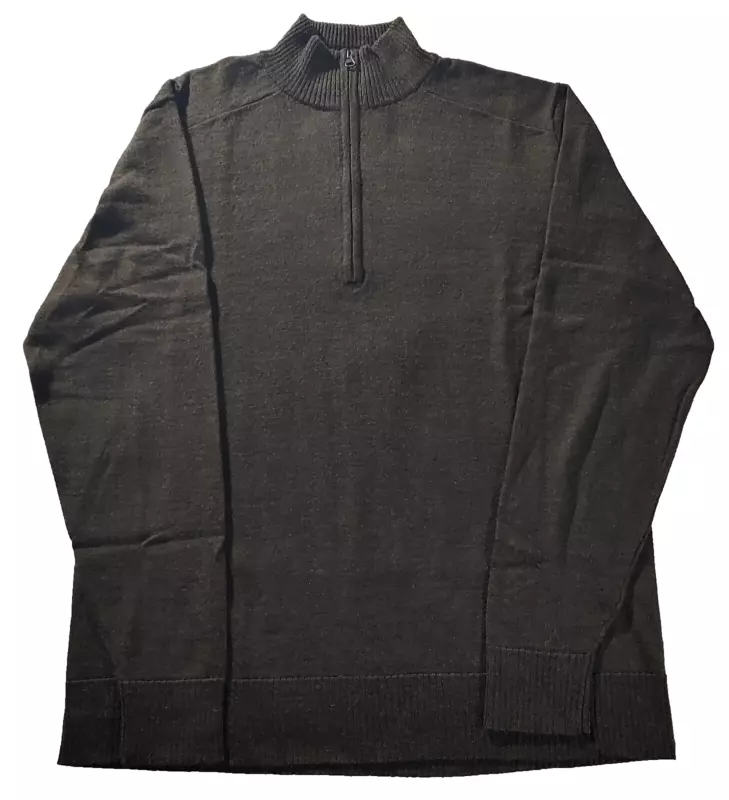 smartwool 1/4 zip dark forrest merino pullover long sleeve sweater