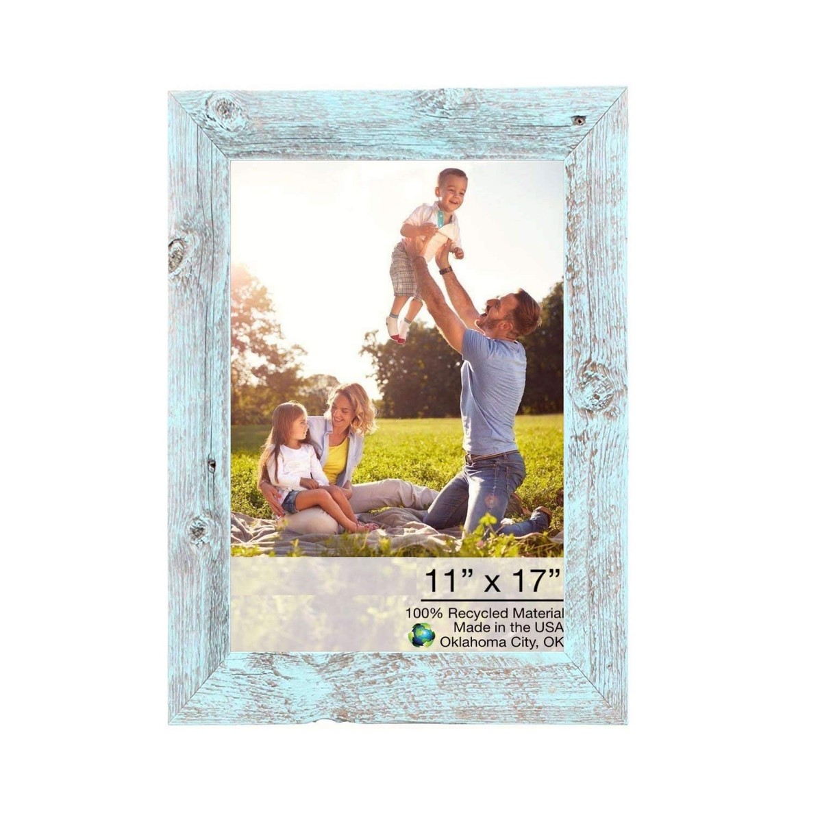 11X17 Rustic Blue Picture Frame 11X17 Rustic Blue Picture Frame