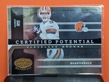 2006 Leaf Certified Materials Football Certified Potential #6 Charlie Frye Mint