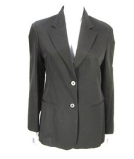 Vintage United Colors of Benetton Long Sleeve Made In Italy Blazer Size 44 Black