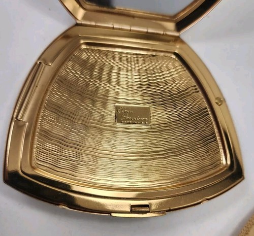 Vintage  HTF 1940’s Elgin American Wedding Themed Powder Compact Unused - Picture 7 of 12