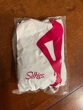 Silkies Control Top Pantyhose Nylons Large Jet Black Sealed