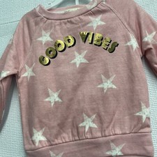 C&C CALIFORNIA 4T Good Vibes Pink Stars Print...