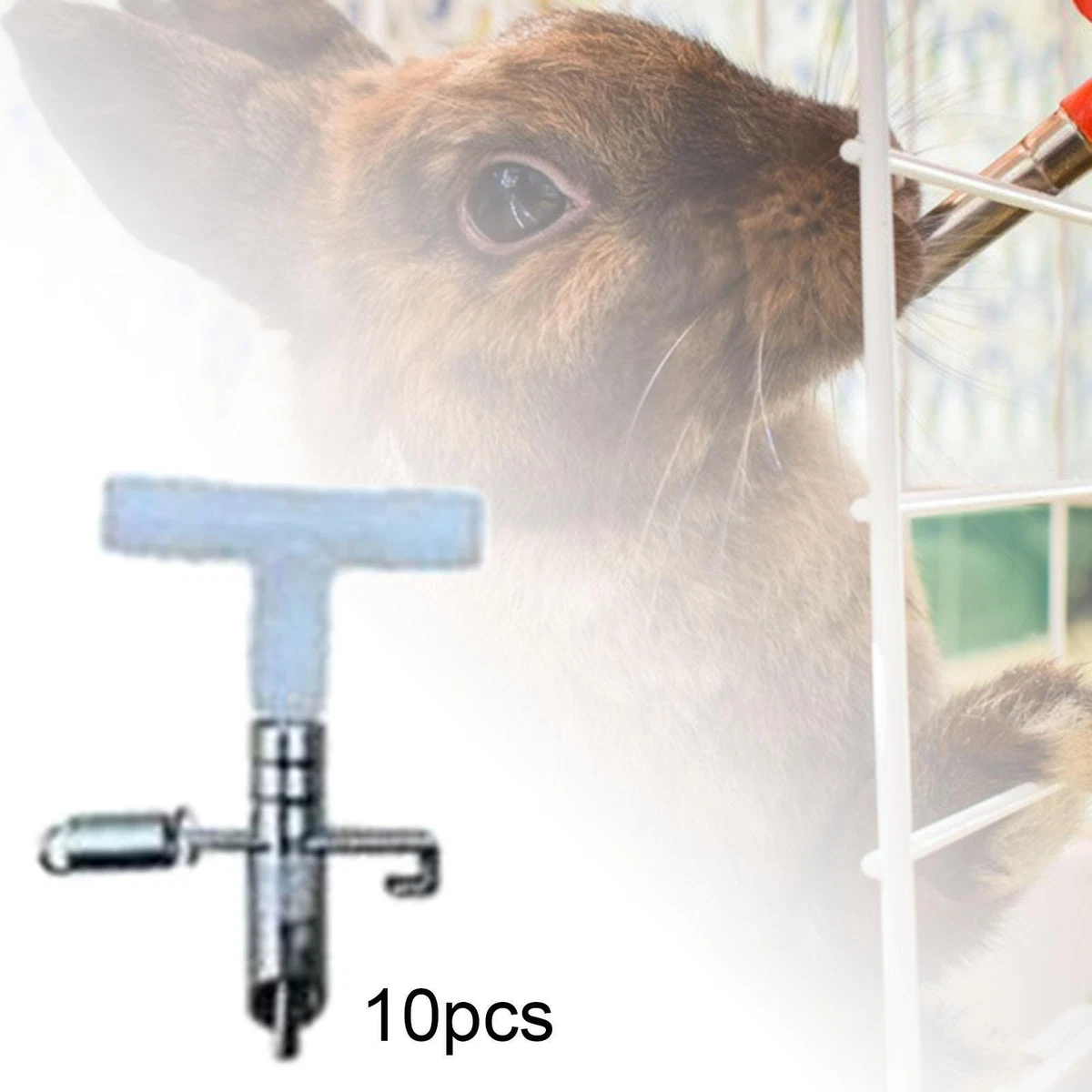 Automatic Rabbit Water Nipples Drinker Feeders Rabbit Bunny Guinea