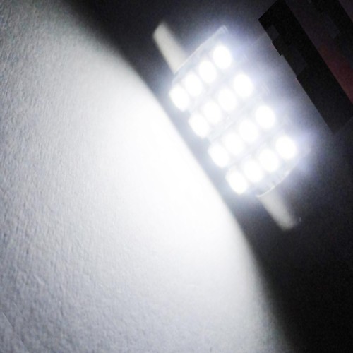Jtech 2 x 36mm(1.42") 16 SMD Super Bright White LED Bulb 6411 6413 6418 C5W - Foto 2 di 5