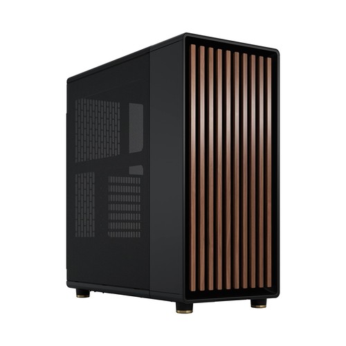 Fractal Design North Charcoal Black - Front aus Walnussholz – Seitenteile aus Me