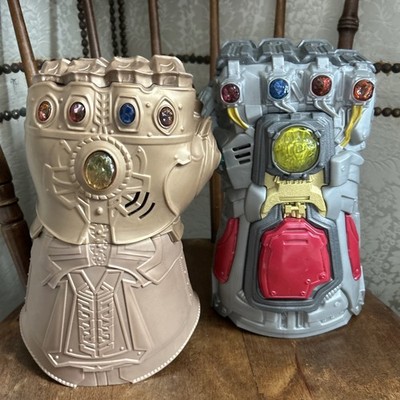 Lot Of 2  Electronic Infinity Gauntlet TESTED WORKS for kids Endgame Thanos