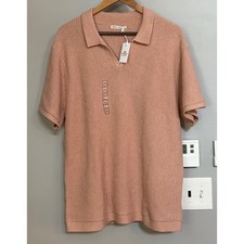 Marine Layer Conrad Sweater Polo Raw Earth Knit Cotton Mens XL