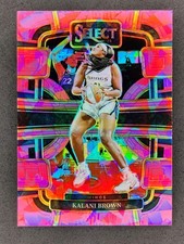 2024 Panini WNBA Select KALANI BROWN Pink Ice Prizm Concourse #10 Wings (A)
