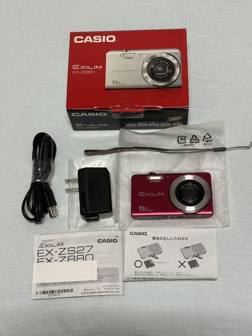 CASIO EXILIM （EX-Z880） Casio Exilim EX-Z880 Digital Camera Red Used Excellent