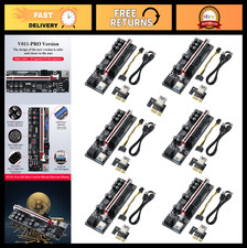 "PCI-E 1X to 16X Riser Card for Bitcoin Ethereum Mining, USB 3.0 Cable  Power C