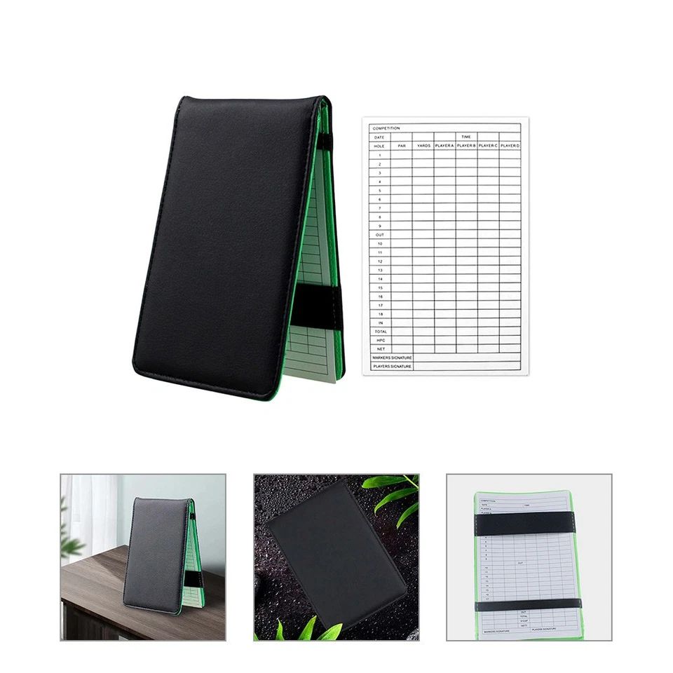 Golfing Recording Tool Portable Scorecards Holder Tracker Yardage Books - Image 3 of 4