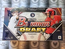 2025 Bowman Draft Baseball Jumbo Box - 3 Autos per box !!