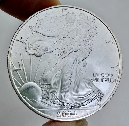 2004 ASE American Silver Eagle Bullion .999 troy oz -  96990