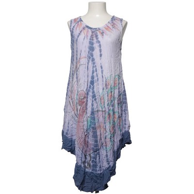 Kleid, Größe: S, Blau/Lila/Mehrfarbig, Viskose, Batik, Damen #JFb