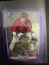 2014 Bowman Scout Top 5 Prospects Mini Chrome Refractors C.J. Cron Purple /99
