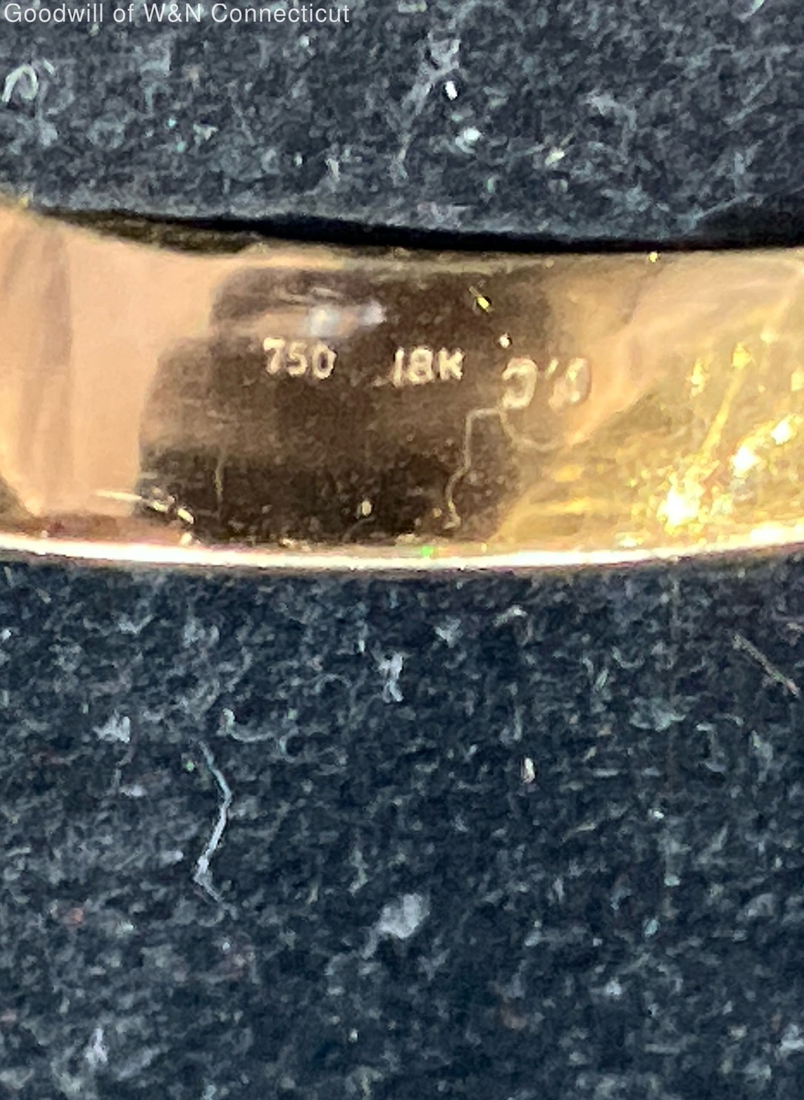 18K Yellow Gold Diamond Bangle Bracelet 33.63g - image 5