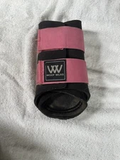 Horse Woof Wear Club Sport Tendon Brushing Boots Medium/Large - Pink & Black