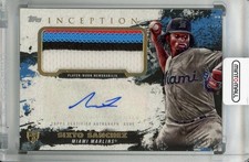 2021 Topps Inception Miami Marlins Sixto Sanchez Patch Autographs 029/120
