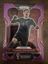 2022 Panini Prizm World Cup Qatar - Thibaut Courtois #21 Purple Mojo Prizm /49