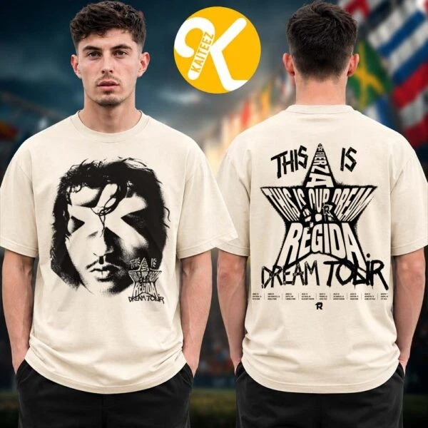 Fuerza Regida Merch This Is Our Dream Tour 2026 Head Star Tour Dates T-Shirt