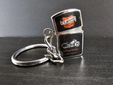UNFIRED NOS KEYCHAIN CLASSIC IRON AD LIGHTER BLOCKHEAD 