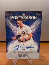 2025 Topps Series 2 Colt Keith Postseason  Auto /50 Detroit Tigers #PPA-CK