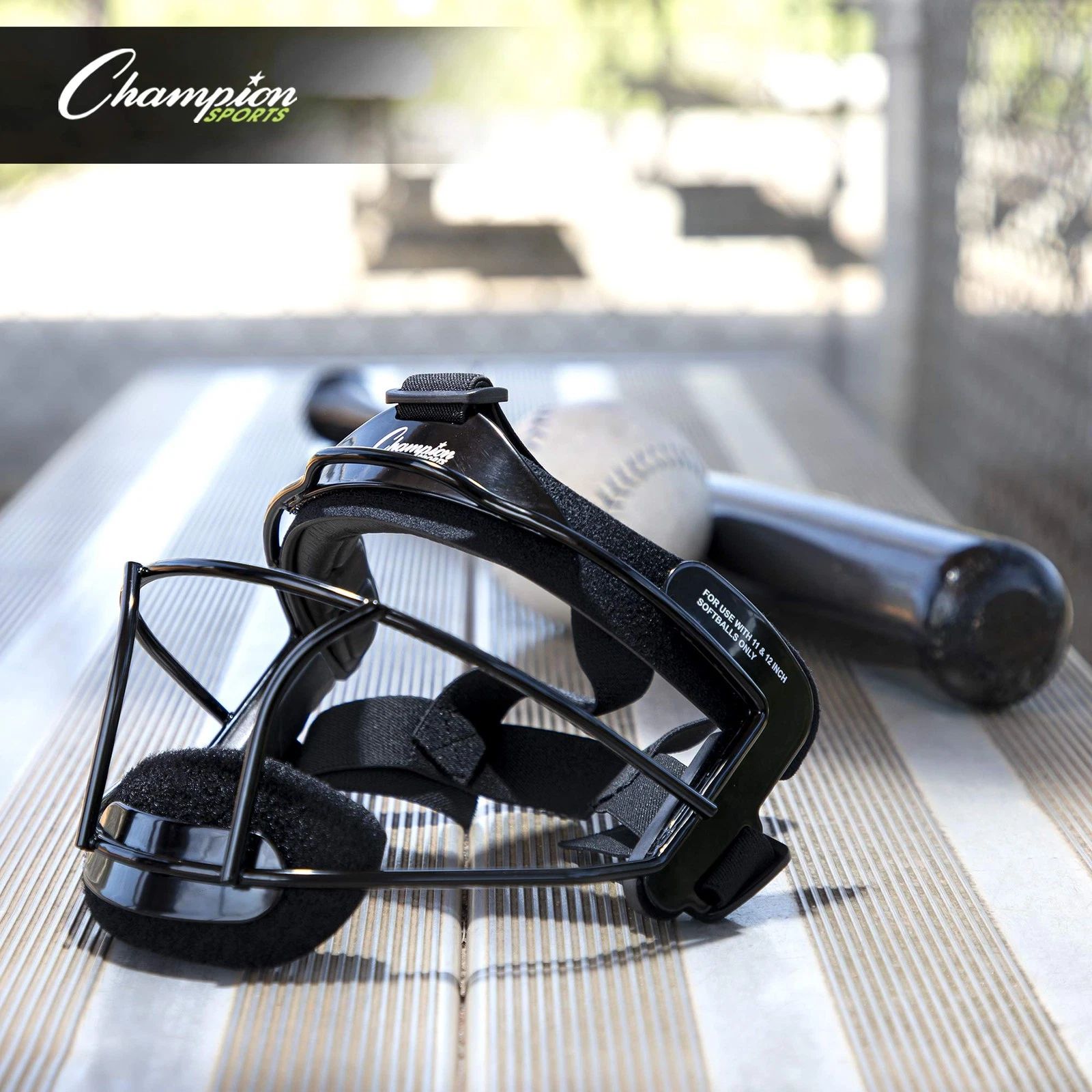 Champion Sports Classic Steel Softball Fielder's Face Mask - Thumbnail 5