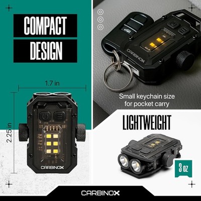 CARBINOX THE BLASTBEAM TACTICAL EDC FLASHLIGHT 300-600 LUMENS