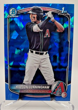 2025 Bowman Chrome Draft Sapphire - Kayson Cunningham 1st #BDC-84 Diamondbacks 