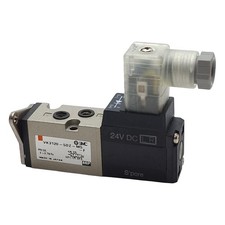 SMC VK3120-5DZ-M5-F Solenoid Valve, 5/2-Way, M5x0.8, 0-0.7MPa, 24VDC Coil