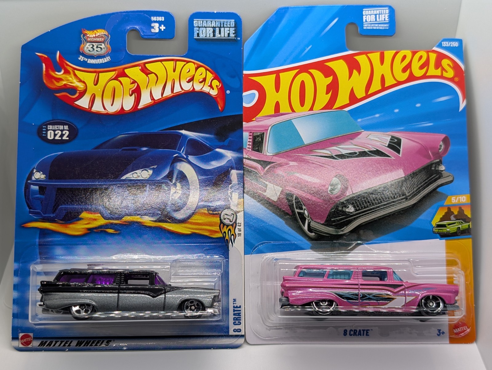 2002 & 2026 8 Crate Hot Wheels 1:64