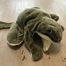 Folkmanis Folktails Spotted Green Frog Hand Puppet Realistic