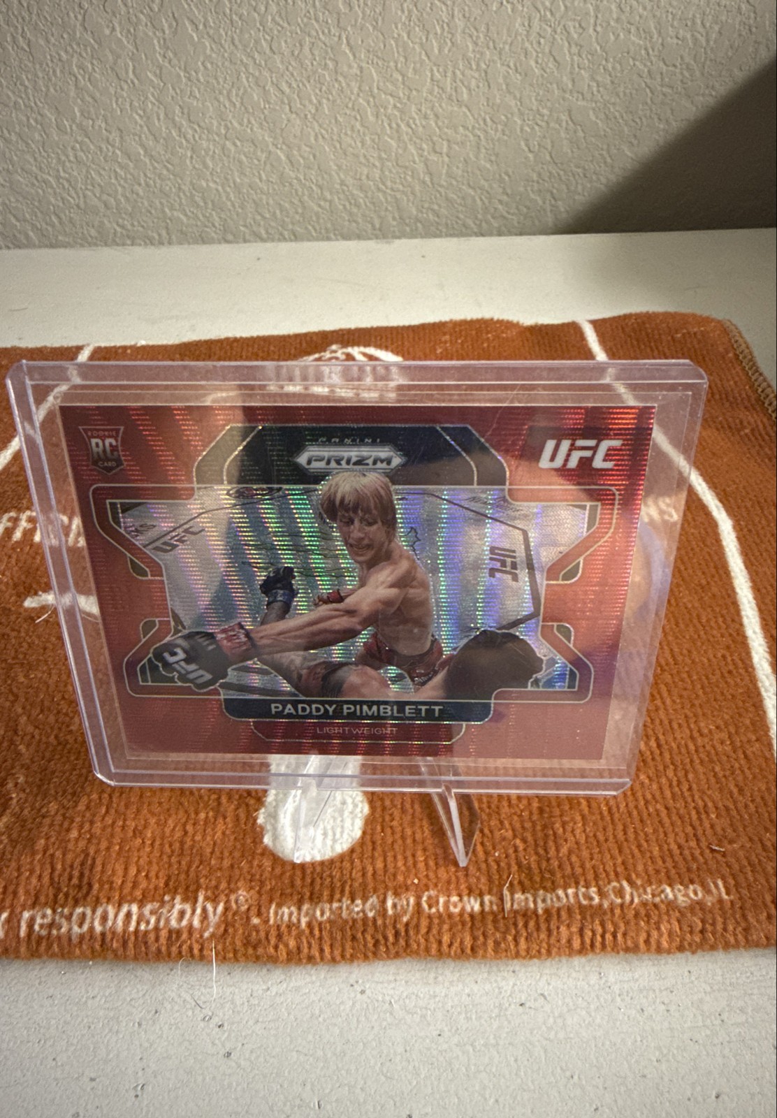 2022 Panini Prizm UFC - Paddy Pimblett #88 Ruby Wave Prizm (RC)