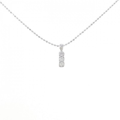 Authentisches K18WG Diamant Collier 0,1 kt #230-000-586-7850