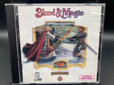 Interplay Blood & Magic PC Game CD ROM DOS Version Manual Provided