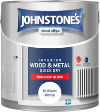 Brilliant White Gloss Wood & Metal Paint 2.5L Non-Drip Quick Dry Radiator