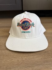 Vintage SAVE THE PLANET - Hard Rock CAFE CHICAGO Snapback Adjustable Hat/Cap.