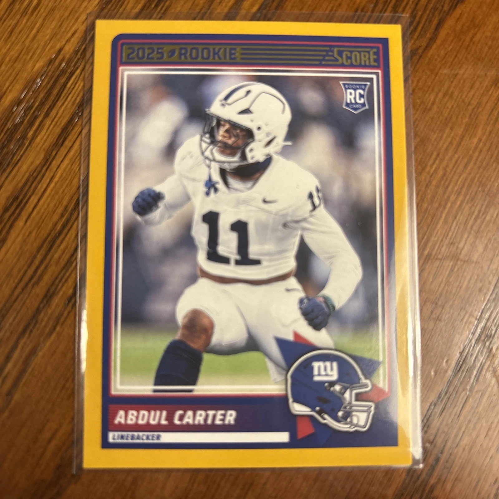 Abdul Carter 2025 Panini Score Football Gold Border Rookie #16 Giants RC