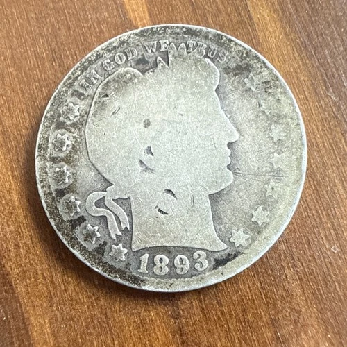 1893-P Barber Quarter — photo from the most recent tracked eBay sale