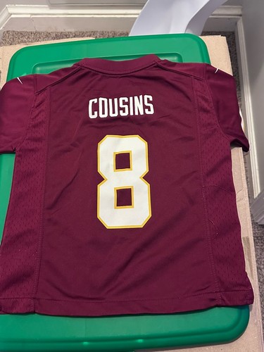 Nike NFL On Field Washington Redskins Kirk Cousins #8 Jersey Youth M Size 5 6 - Picture 8 of 10
