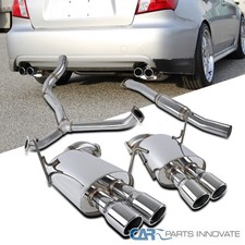 Catback Exhaust Fits 2008-2014 Subaru Impreza Wrx Sti Sedan Ss Quad Muffler Tip