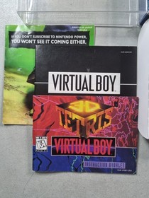 3D Tetris Nintendo Virtual Boy 1996 Authentic Complete with Manual CIB