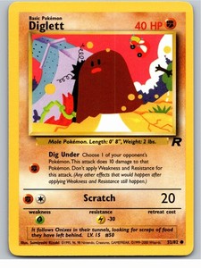 Diglett Common Team Rocket 52/82 NM
