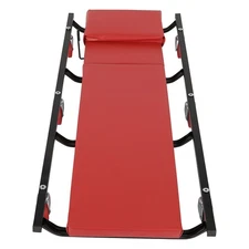 ?250lbs Red Rolling Garage/Shop Creeper 40" Padded Mechanic Cart Headable