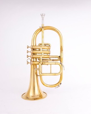 Flugel Horn Brass Bb Flat 4 Valve With Hard Case Mouthpiece FLUGELHORN NICE GIFT