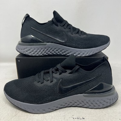 Nike Epic React Flyknit 2 Black Gray Mens Size 13 Running BQ8928-001